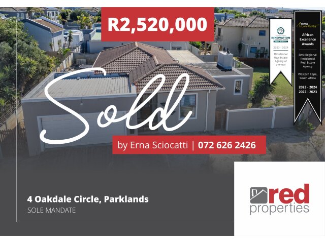  4  Oakdale Circle, Parklands, Milnerton 